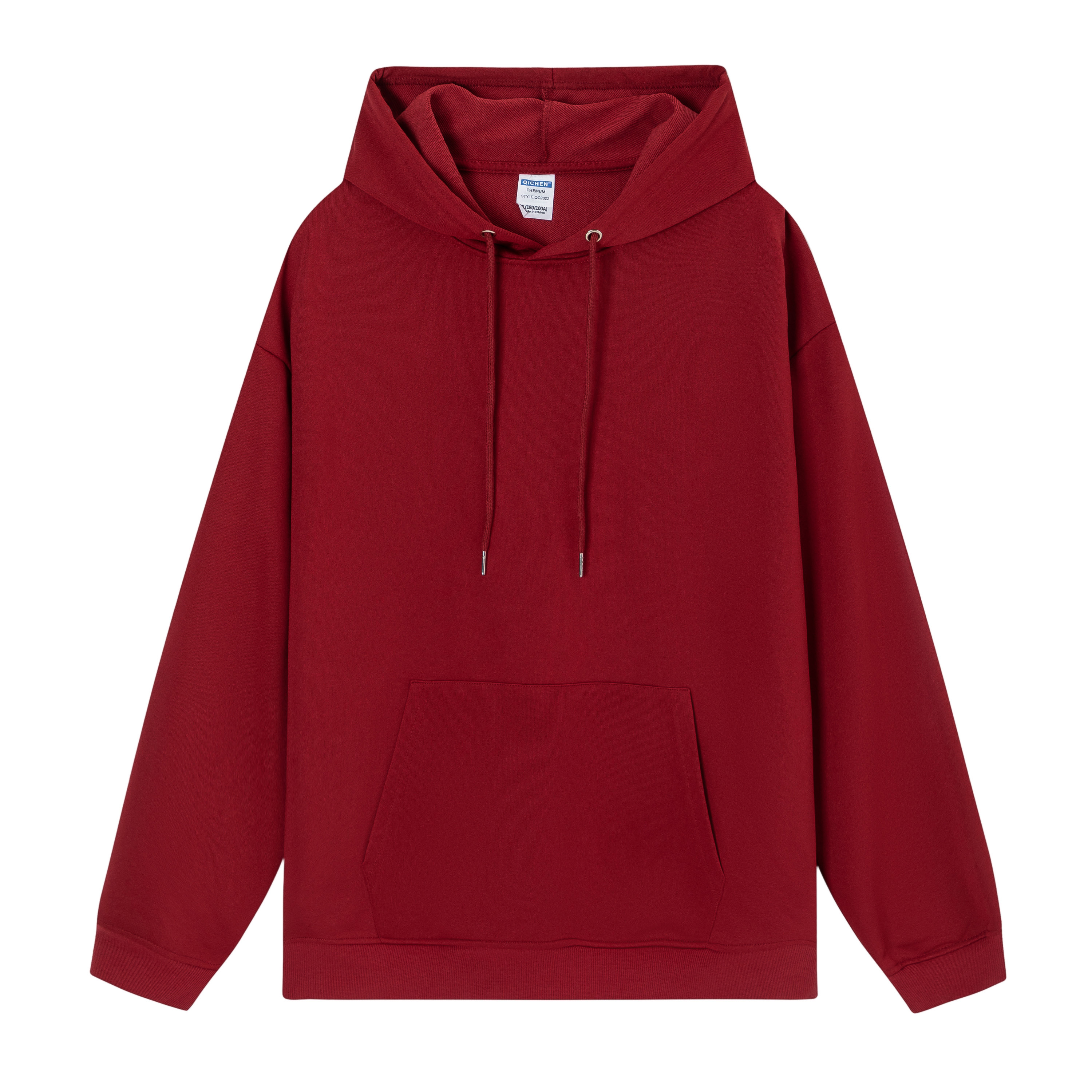 Men's Basic Claret Hoodie